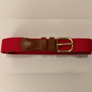 Vintage Coach Red Golf Belt